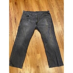 Levi's 559 Men's 42x30 Relaxed Straight Fit Jeans Gray Dark Wash Stretch